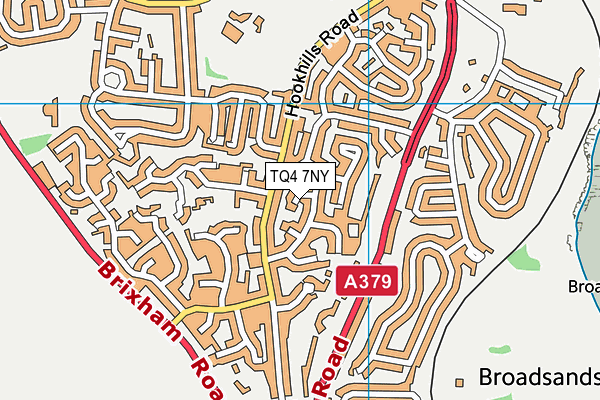 TQ4 7NY map - OS VectorMap District (Ordnance Survey)