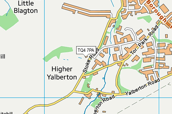 TQ4 7PA map - OS VectorMap District (Ordnance Survey) TQ4 7PA map - OS VectorMap District (Ordnance Survey)