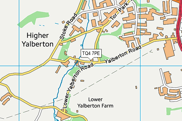 TQ4 7PE map - OS VectorMap District (Ordnance Survey)