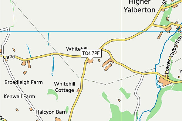 TQ4 7PF map - OS VectorMap District (Ordnance Survey) TQ4 7PF map - OS VectorMap District (Ordnance Survey)
