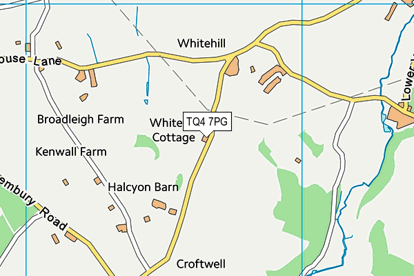 TQ4 7PG map - OS VectorMap District (Ordnance Survey) TQ4 7PG map - OS VectorMap District (Ordnance Survey)