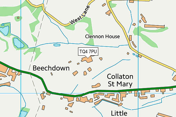 TQ4 7PU map - OS VectorMap District (Ordnance Survey) TQ4 7PU map - OS VectorMap District (Ordnance Survey)