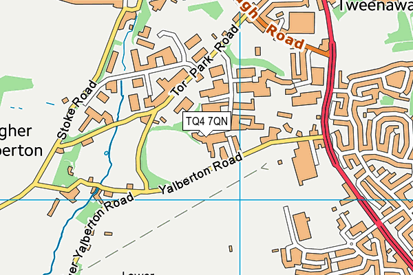 TQ4 7QN map - OS VectorMap District (Ordnance Survey) TQ4 7QN map - OS VectorMap District (Ordnance Survey)