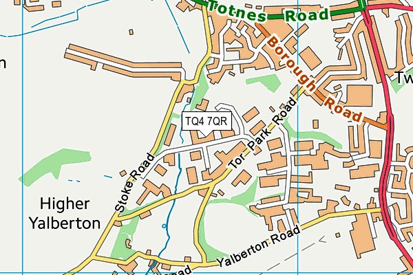 TQ4 7QR map - OS VectorMap District (Ordnance Survey)