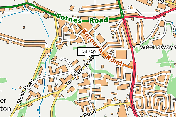 TQ4 7QY map - OS VectorMap District (Ordnance Survey) TQ4 7QY map - OS VectorMap District (Ordnance Survey)