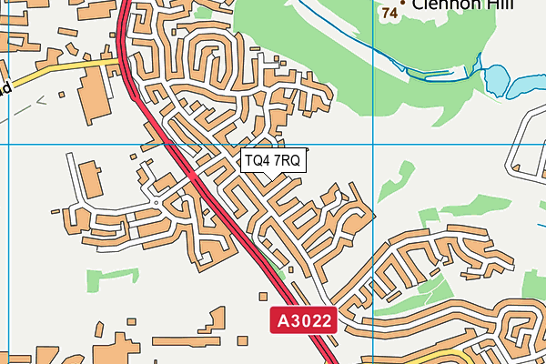 TQ4 7RQ map - OS VectorMap District (Ordnance Survey) TQ4 7RQ map - OS VectorMap District (Ordnance Survey)