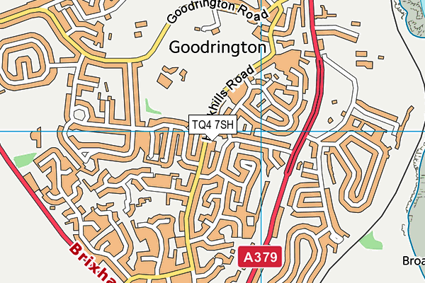 TQ4 7SH map - OS VectorMap District (Ordnance Survey) TQ4 7SH map - OS VectorMap District (Ordnance Survey)