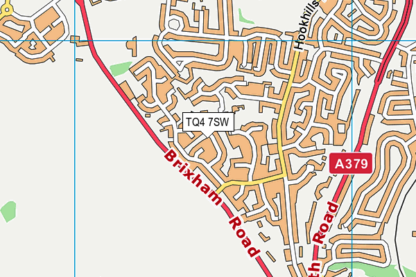 TQ4 7SW map - OS VectorMap District (Ordnance Survey) TQ4 7SW map - OS VectorMap District (Ordnance Survey)