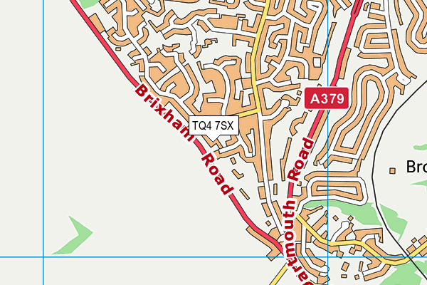 TQ4 7SX map - OS VectorMap District (Ordnance Survey) TQ4 7SX map - OS VectorMap District (Ordnance Survey)