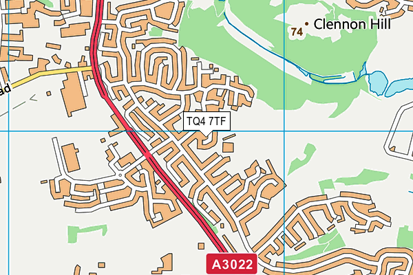 TQ4 7TF map - OS VectorMap District (Ordnance Survey) TQ4 7TF map - OS VectorMap District (Ordnance Survey)