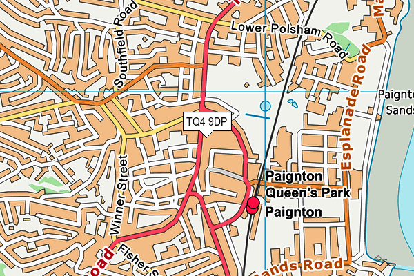 TQ4 9DP map - OS VectorMap District (Ordnance Survey) TQ4 9DP map - OS VectorMap District (Ordnance Survey)