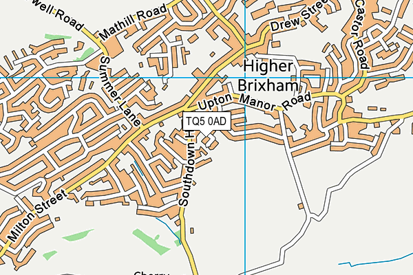 TQ5 0AD map - OS VectorMap District (Ordnance Survey)