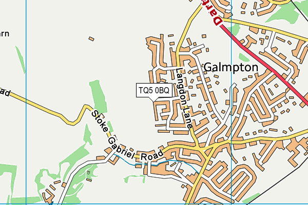 TQ5 0BQ map - OS VectorMap District (Ordnance Survey)