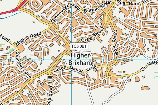 TQ5 0BT map - OS VectorMap District (Ordnance Survey)