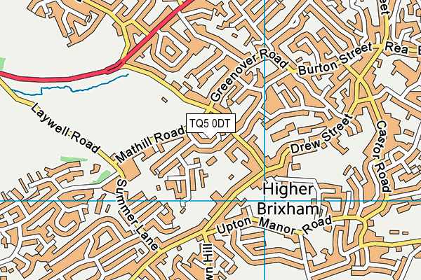 TQ5 0DT map - OS VectorMap District (Ordnance Survey)
