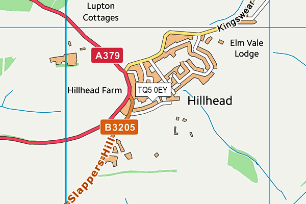 TQ5 0EY map - OS VectorMap District (Ordnance Survey) TQ5 0EY map - OS VectorMap District (Ordnance Survey)