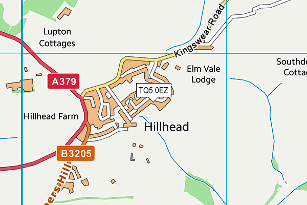 TQ5 0EZ map - OS VectorMap District (Ordnance Survey)