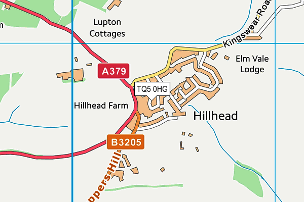 TQ5 0HG map - OS VectorMap District (Ordnance Survey) TQ5 0HG map - OS VectorMap District (Ordnance Survey)