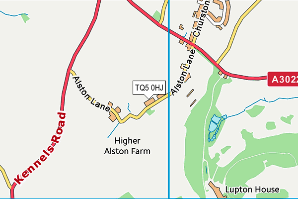TQ5 0HJ map - OS VectorMap District (Ordnance Survey)
