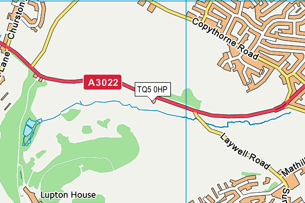 TQ5 0HP map - OS VectorMap District (Ordnance Survey)