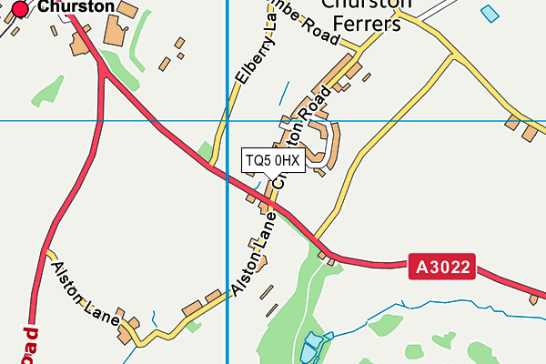 TQ5 0HX map - OS VectorMap District (Ordnance Survey)