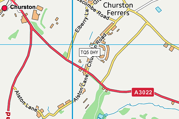 TQ5 0HY map - OS VectorMap District (Ordnance Survey)