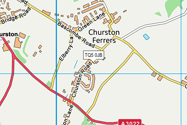 TQ5 0JB map - OS VectorMap District (Ordnance Survey)