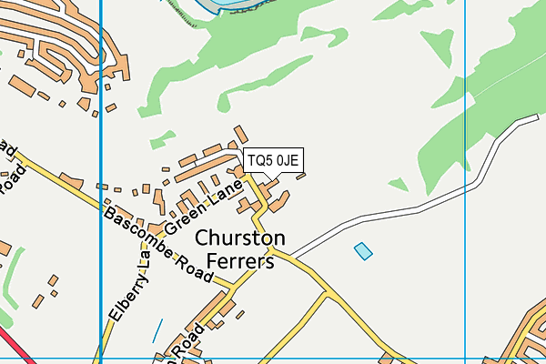 TQ5 0JE map - OS VectorMap District (Ordnance Survey)