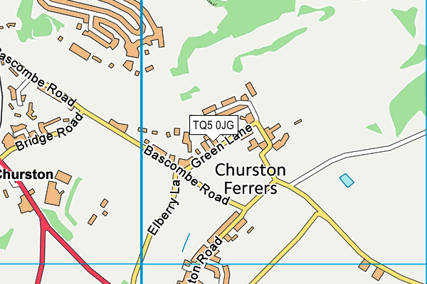 TQ5 0JG map - OS VectorMap District (Ordnance Survey)