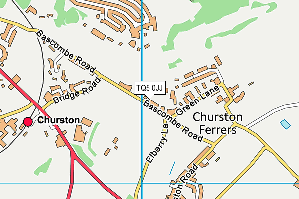 TQ5 0JJ map - OS VectorMap District (Ordnance Survey)