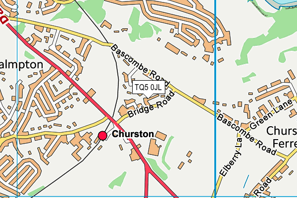 TQ5 0JL map - OS VectorMap District (Ordnance Survey)