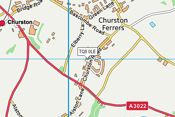 TQ5 0LE map - OS VectorMap District (Ordnance Survey)