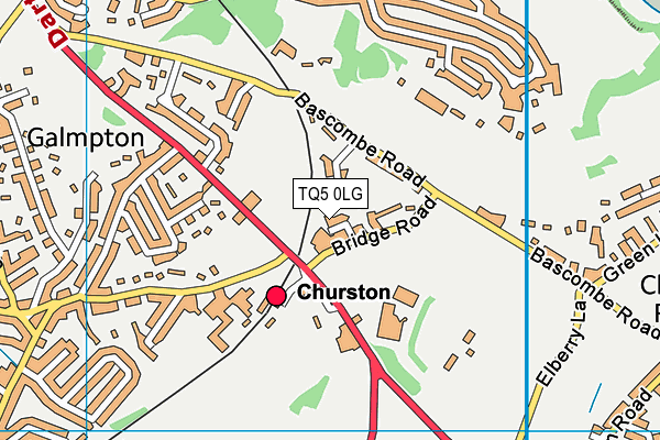 TQ5 0LG map - OS VectorMap District (Ordnance Survey)