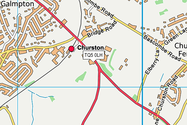 TQ5 0LH map - OS VectorMap District (Ordnance Survey)