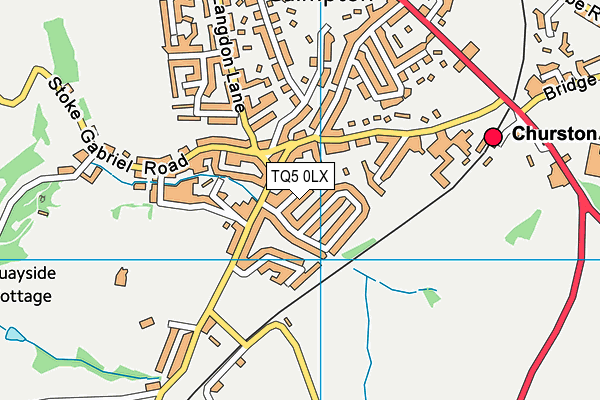 TQ5 0LX map - OS VectorMap District (Ordnance Survey)