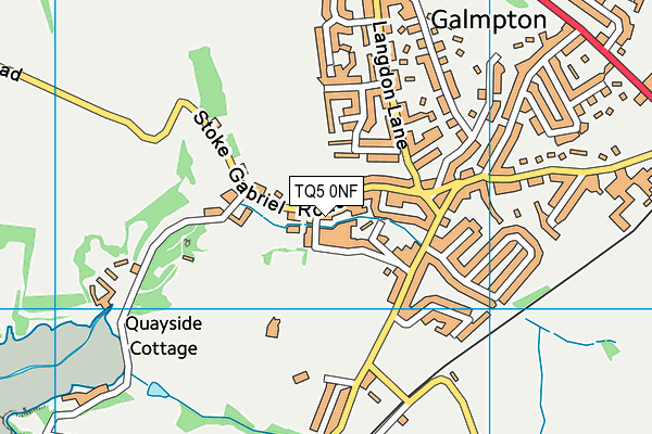TQ5 0NF map - OS VectorMap District (Ordnance Survey)