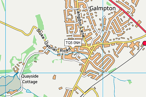 TQ5 0NH map - OS VectorMap District (Ordnance Survey)