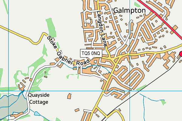 TQ5 0NQ map - OS VectorMap District (Ordnance Survey)