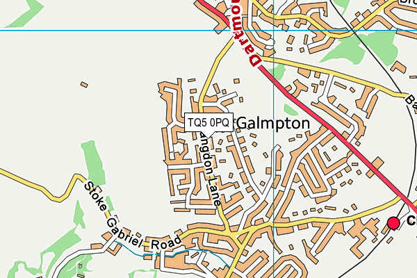 TQ5 0PQ map - OS VectorMap District (Ordnance Survey)