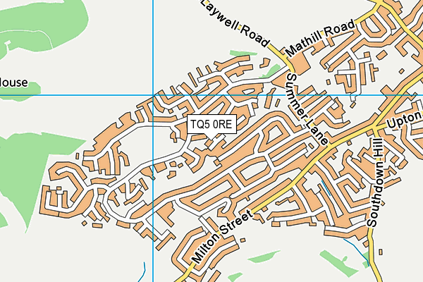 TQ5 0RE map - OS VectorMap District (Ordnance Survey) TQ5 0RE map - OS VectorMap District (Ordnance Survey)