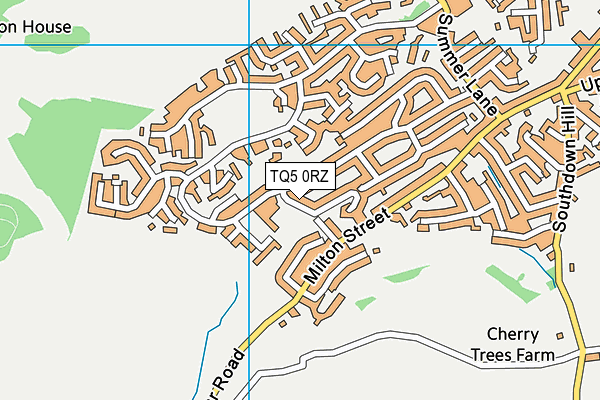 TQ5 0RZ map - OS VectorMap District (Ordnance Survey) TQ5 0RZ map - OS VectorMap District (Ordnance Survey)