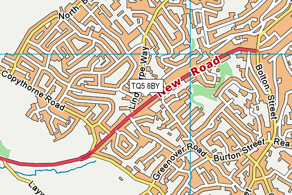 TQ5 8BY map - OS VectorMap District (Ordnance Survey)