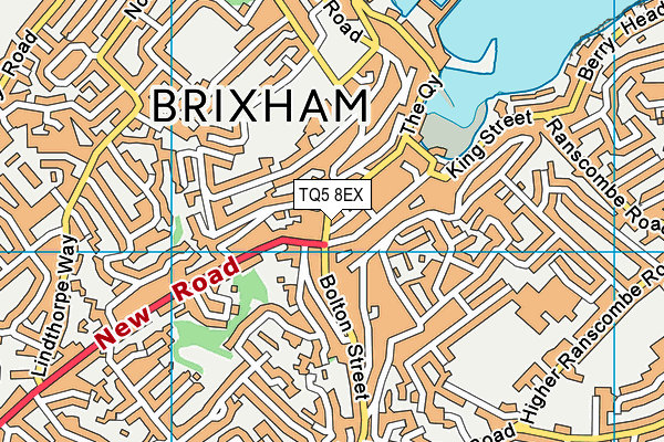 TQ5 8EX map - OS VectorMap District (Ordnance Survey)
