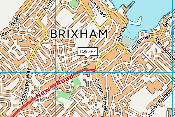 TQ5 8EZ map - OS VectorMap District (Ordnance Survey)