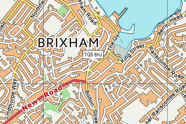 TQ5 8HJ map - OS VectorMap District (Ordnance Survey)