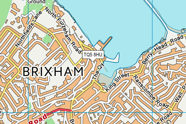 TQ5 8HU map - OS VectorMap District (Ordnance Survey)