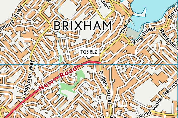 TQ5 8LZ map - OS VectorMap District (Ordnance Survey)