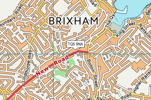 TQ5 8NA map - OS VectorMap District (Ordnance Survey)