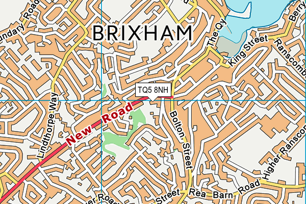 TQ5 8NH map - OS VectorMap District (Ordnance Survey)