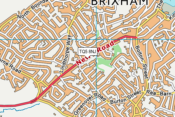 TQ5 8NJ map - OS VectorMap District (Ordnance Survey)